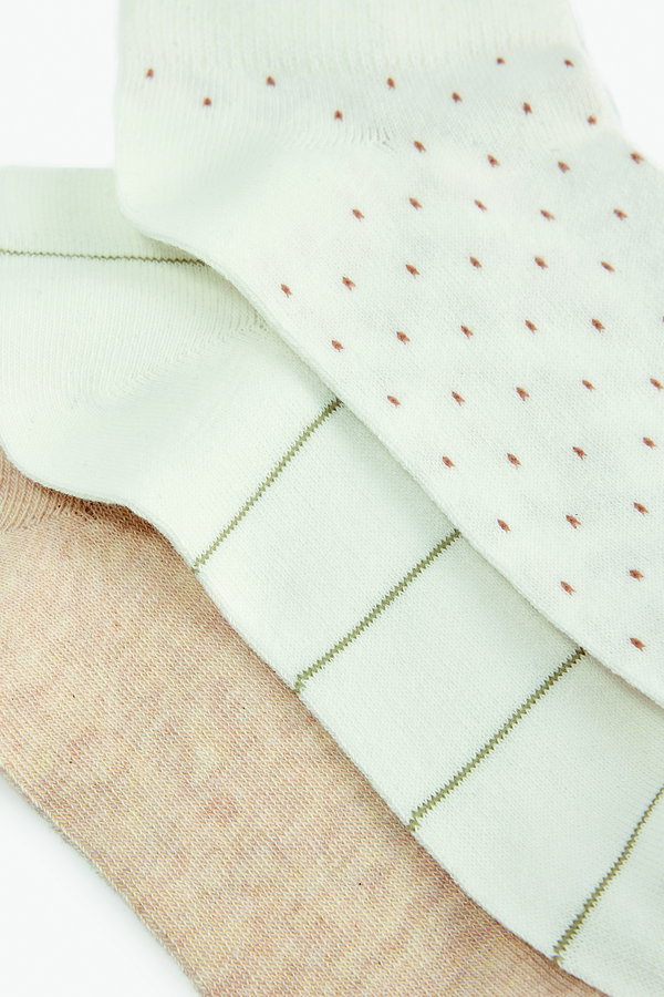 Koton Kadın Desenli 3lü Patik Çorap Seti Çok Renkli