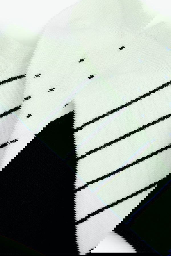 Koton Kadın Desenli Pamuklu 3lü Görünmez Çorap Seti Çok Renkli