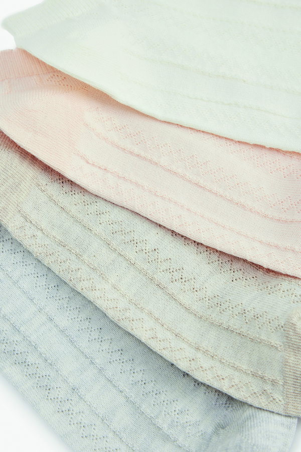 Koton Kadın Pamuklu Dokulu 4lü Patik Çorap Seti Çok Renkli