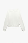 Koton Kadın Şardonlu Oversize Sweatshirt EKRU