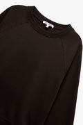 Koton Kadın Şardonlu Oversize Sweatshirt KAHVERENGI