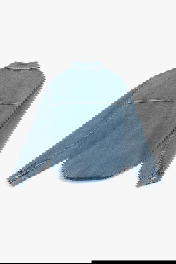 Koton Kadın Taşlı Ceket MAVI