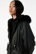 Koton Kapüşonlu Anorak Mont SIYAH