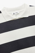 Koton Oversize Şardonlu Polo Yaka Sweatshirt EKRU
