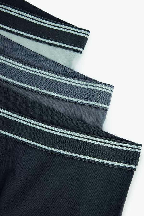 Koton Pamuklu Bel Detaylı 3lü Boxer Seti GRİ