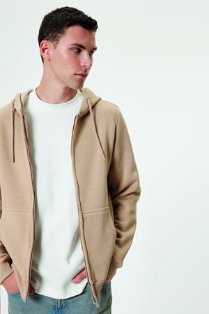 Koton Cep Detaylı Şardonlu Fermuarlı Pamuklu Kapşonlu Sweatshirt BEJ Koton Cep Detaylı Şardonlu Fermuarlı Pamuklu Kapşonlu Sweatshirt BEJ