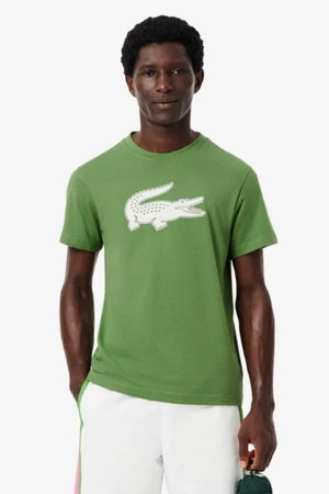Lacoste Baskılı Erkek T-shirt A.YESIL