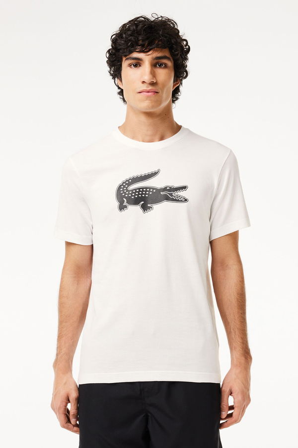 Lacoste Baskılı Erkek T-shirt Beyaz Lacoste Baskılı Erkek T-shirt Beyaz