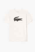 Lacoste Baskılı Erkek T-shirt Beyaz
