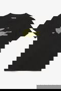 Lacoste Baskılı Erkek T-shirt SIYAH