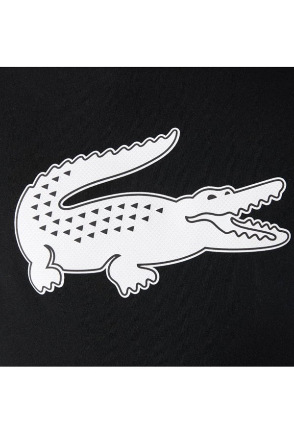 Lacoste Baskılı Erkek T-shirt SIYAHBEYAZ