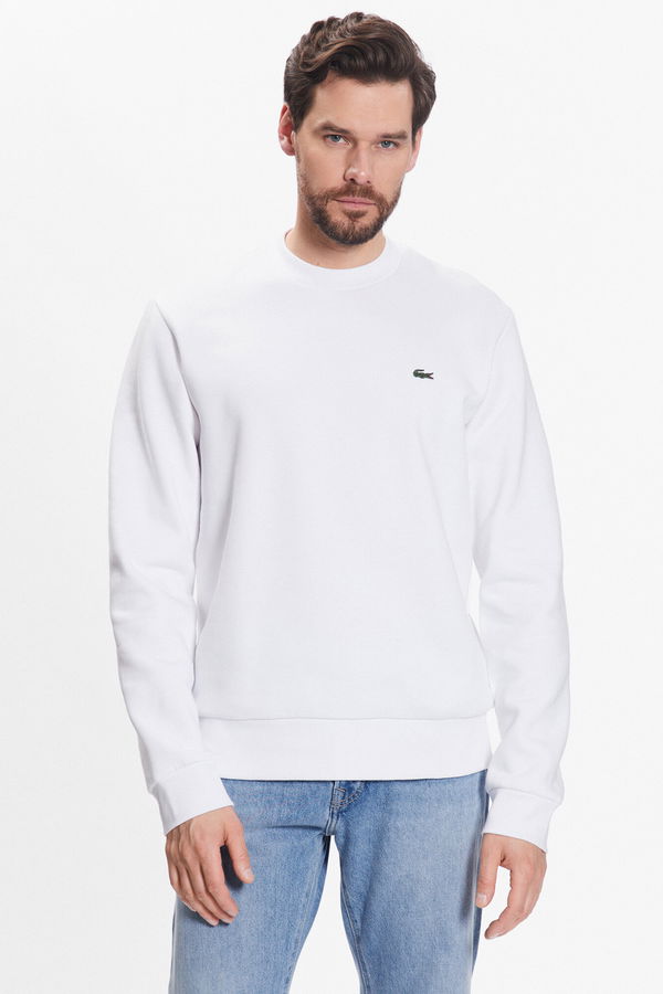 Lacoste Bisiklet Yaka Erkek Sweat Beyaz Lacoste Bisiklet Yaka Erkek Sweat Beyaz