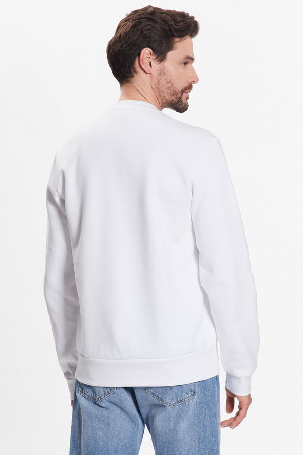 Lacoste Bisiklet Yaka Erkek Sweat Beyaz Lacoste Bisiklet Yaka Erkek Sweat Beyaz