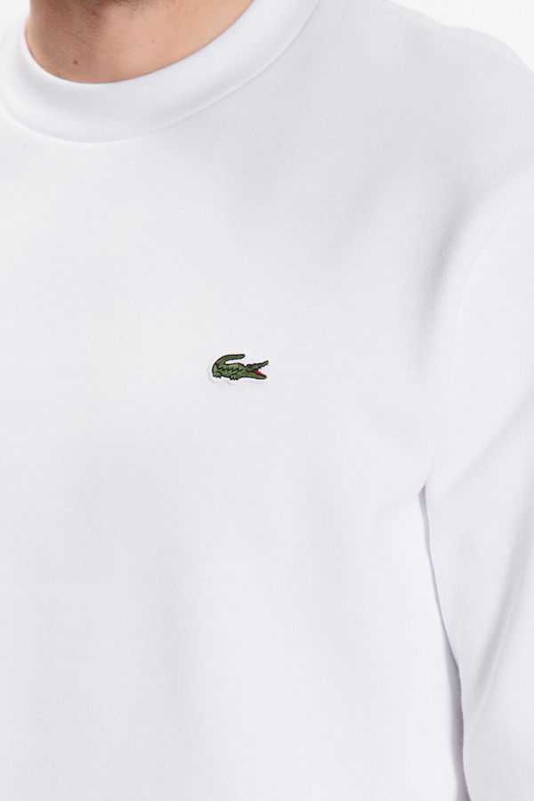 Lacoste Bisiklet Yaka Erkek Sweat Beyaz Lacoste Bisiklet Yaka Erkek Sweat Beyaz