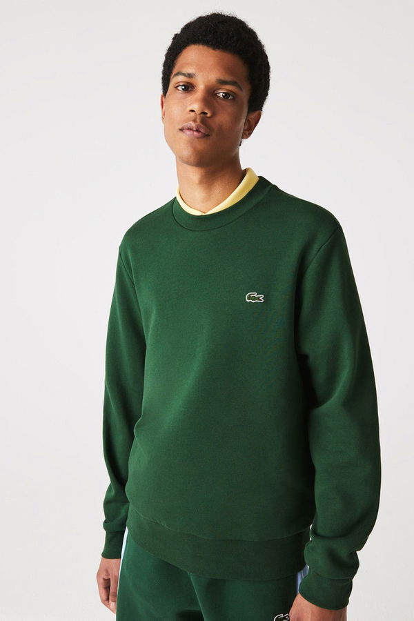 Lacoste Bisiklet Yaka Erkek Sweat YESIL Lacoste Bisiklet Yaka Erkek Sweat YESIL