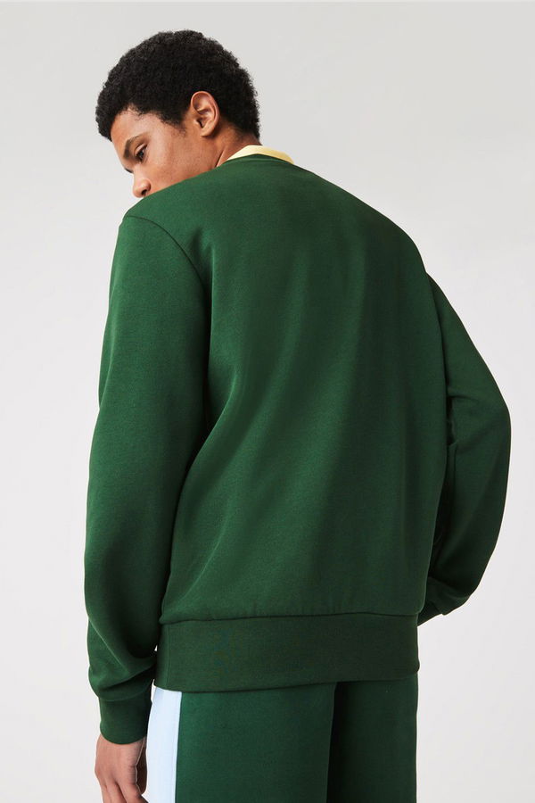 Lacoste Bisiklet Yaka Erkek Sweat YESIL Lacoste Bisiklet Yaka Erkek Sweat YESIL