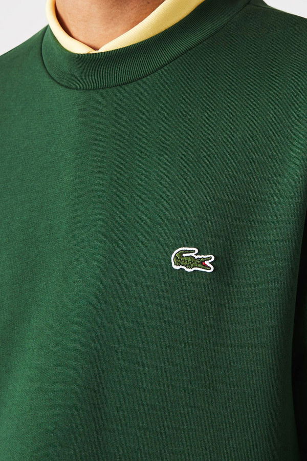Lacoste Bisiklet Yaka Erkek Sweat YESIL Lacoste Bisiklet Yaka Erkek Sweat YESIL