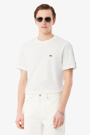 Lacoste Erkek Bisiklet Yaka T-shirt Beyaz