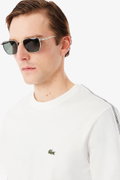 Lacoste Erkek Bisiklet Yaka T-shirt Beyaz