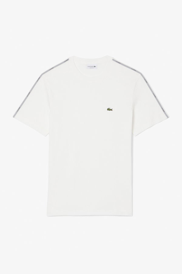 Lacoste Erkek Bisiklet Yaka T-shirt Beyaz