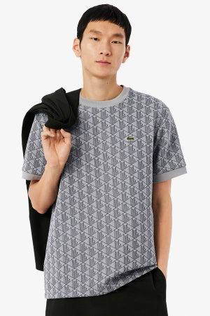 Lacoste Erkek Bisiklet Yaka T-shirt GRI