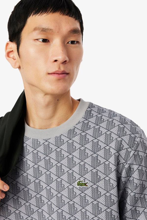 Lacoste Erkek Bisiklet Yaka T-shirt GRI