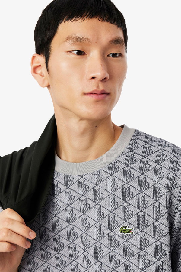 Lacoste Erkek Bisiklet Yaka T-shirt GRI