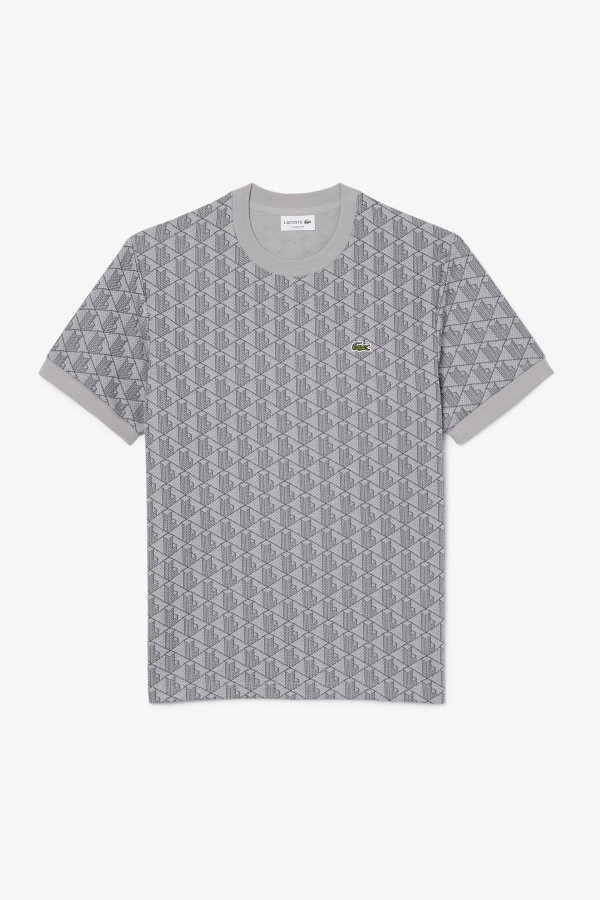 Lacoste Erkek Bisiklet Yaka T-shirt GRI