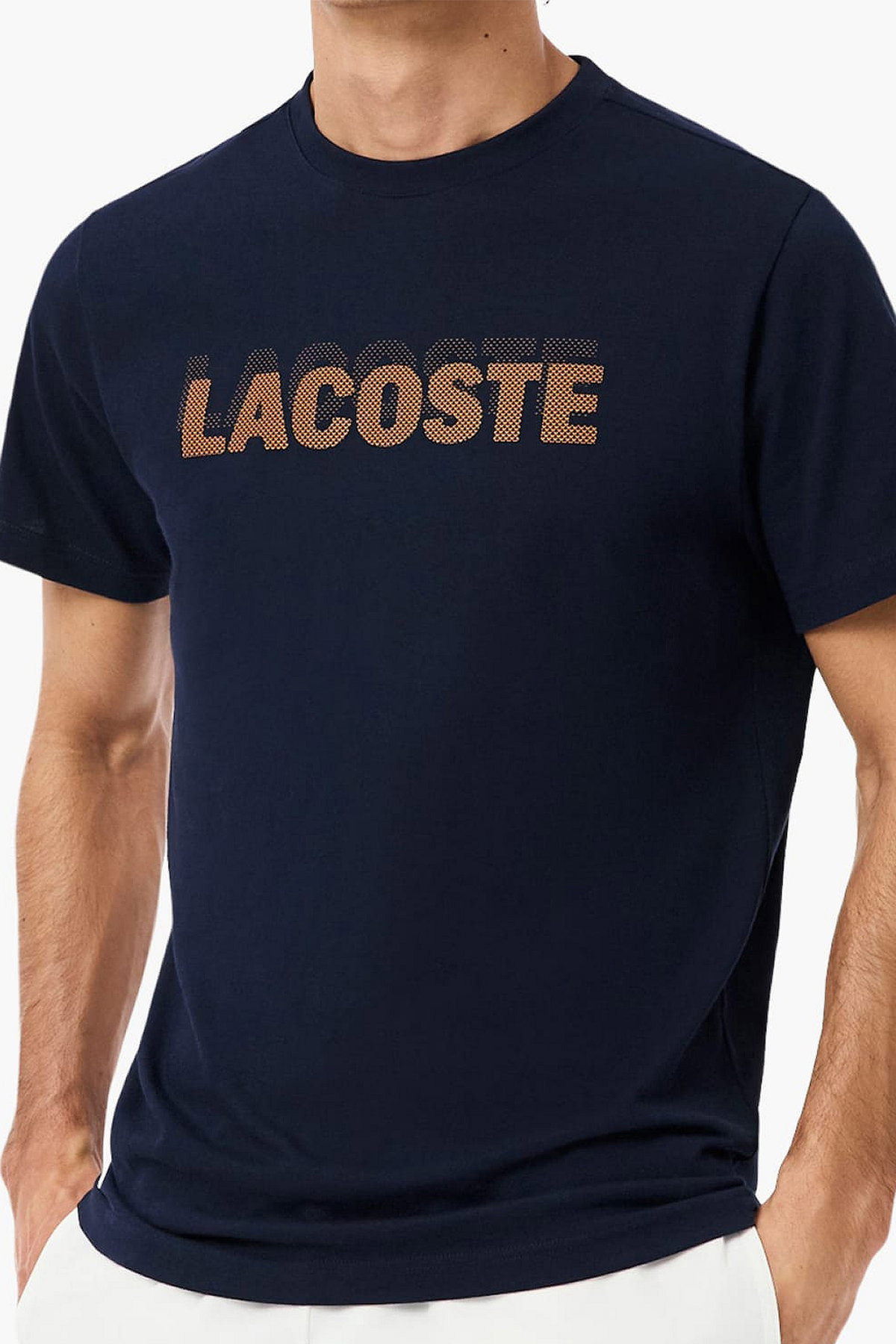 Lacoste Erkek Bisiklet Yaka T-shirt LACIVERT