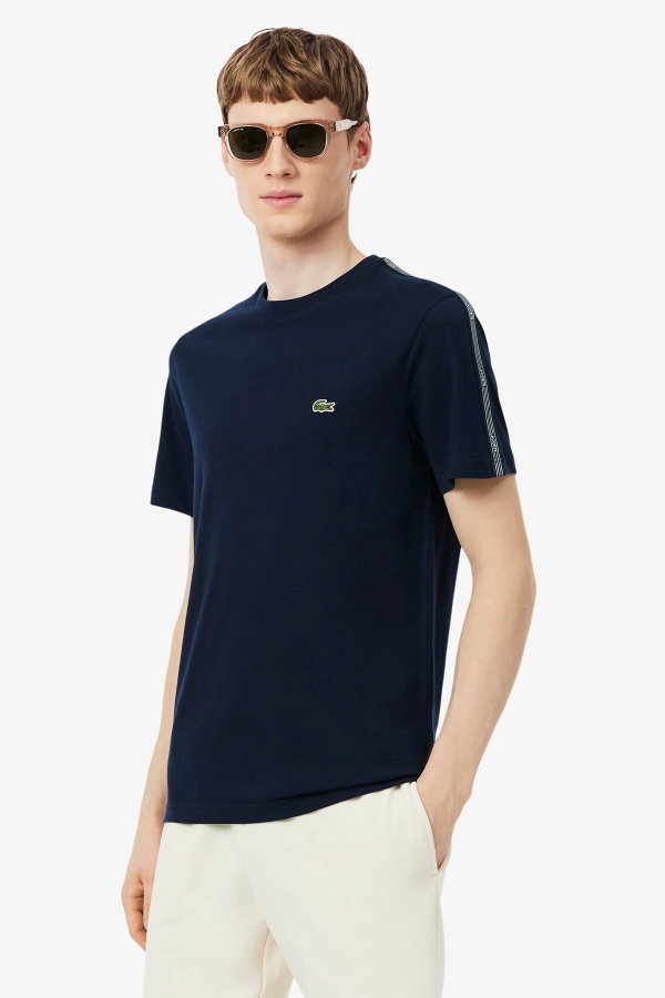 Lacoste Erkek Bisiklet Yaka T-shirt LACIVERT