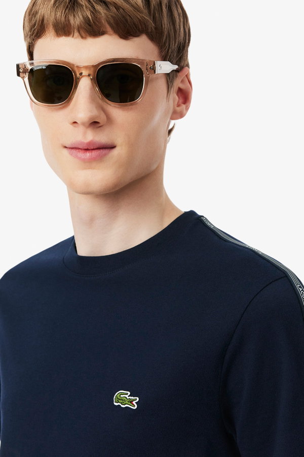 Lacoste Erkek Bisiklet Yaka T-shirt LACIVERT