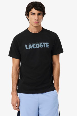 Lacoste Erkek Bisiklet Yaka T-shirt SIYAH