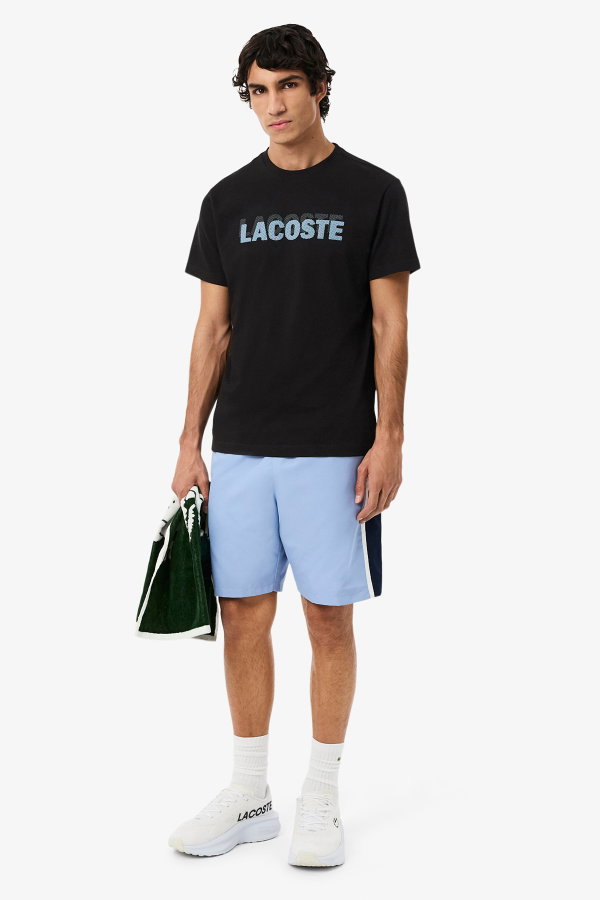 Lacoste Erkek Bisiklet Yaka T-shirt SIYAH