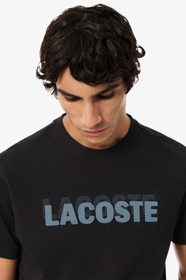Lacoste Erkek Bisiklet Yaka T-shirt SIYAH