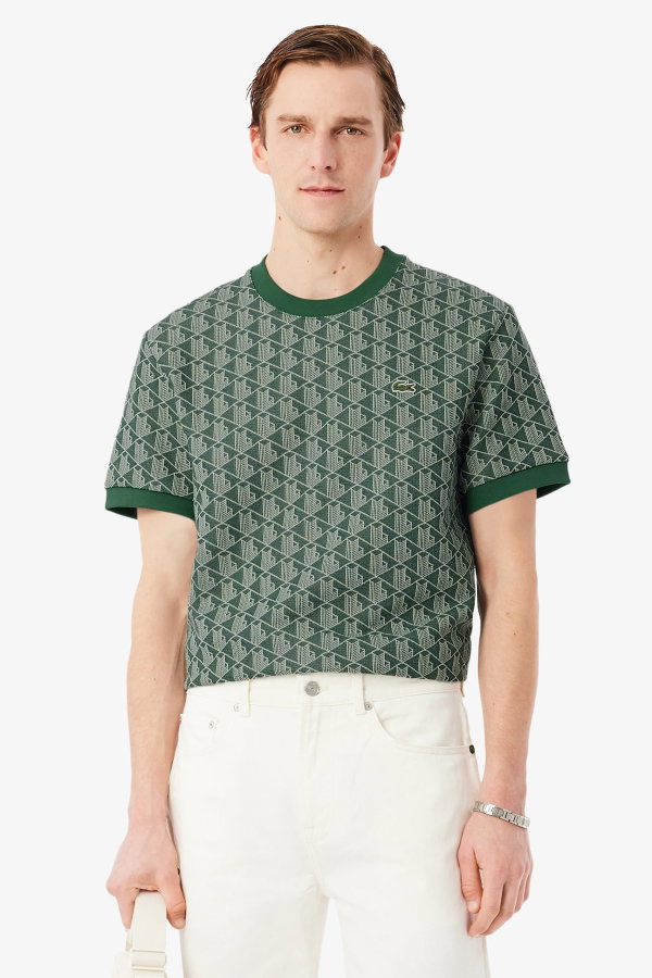 Lacoste Erkek Bisiklet Yaka T-shirt YESIL
