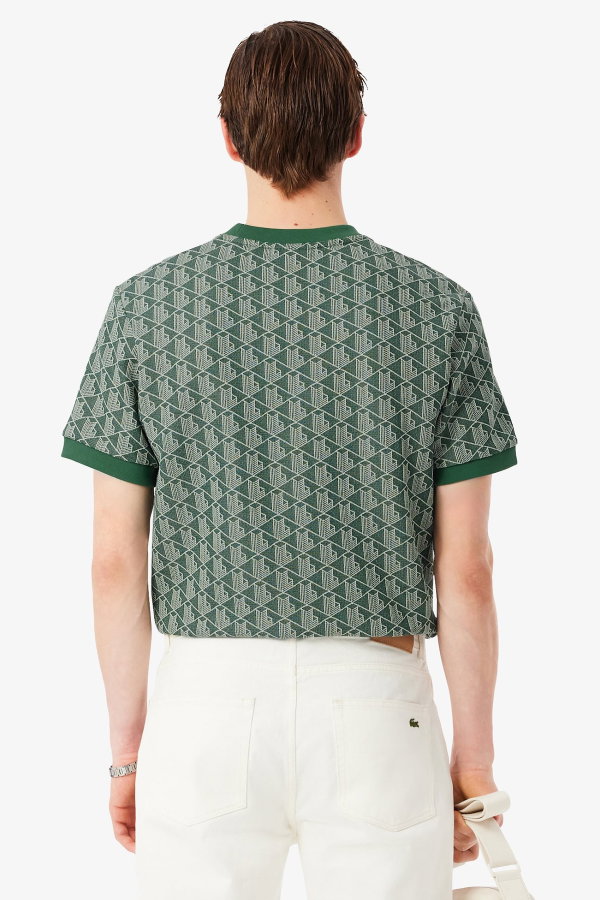 Lacoste Erkek Bisiklet Yaka T-shirt YESIL
