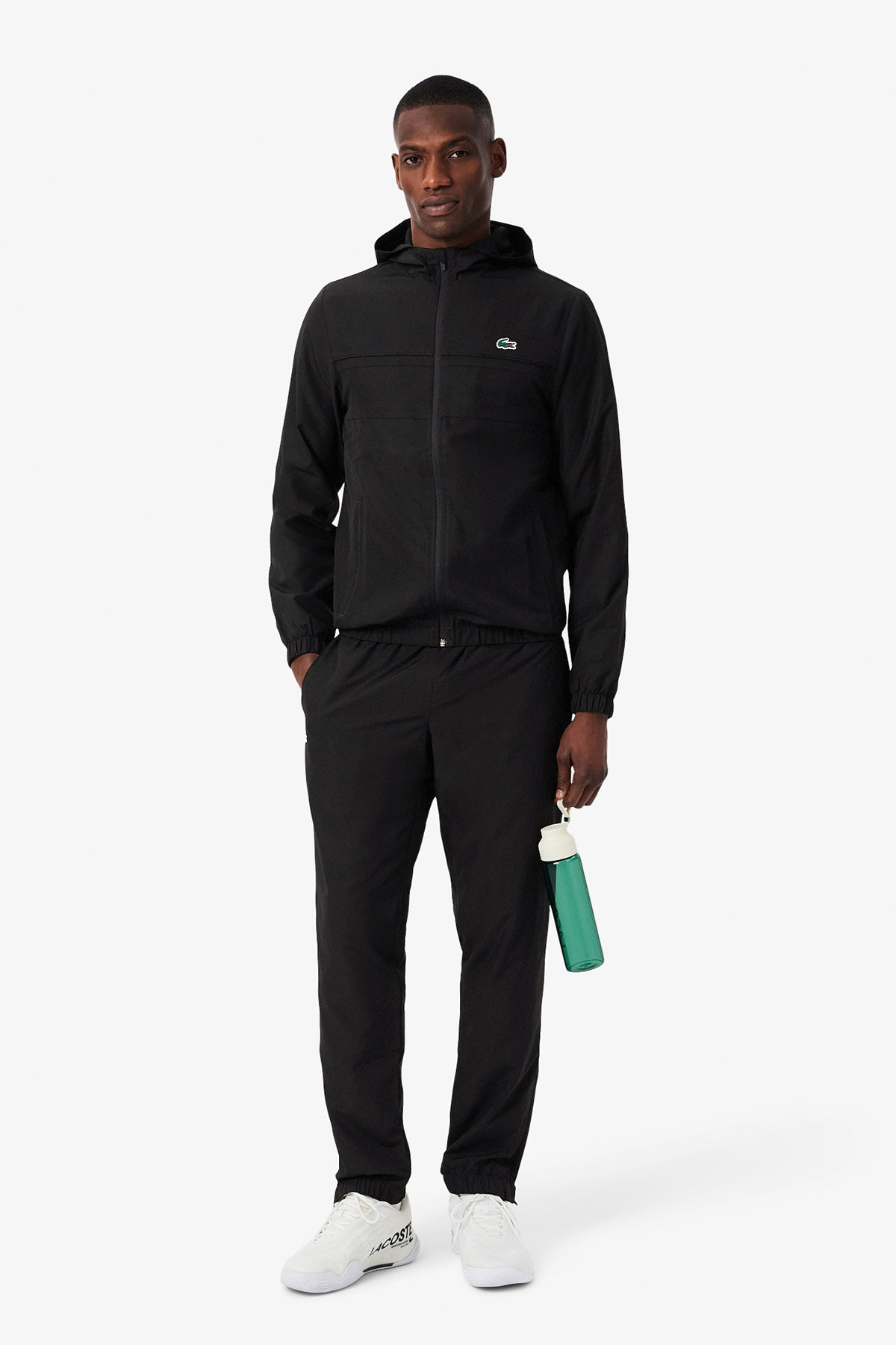 Lacoste Erkek Kapüşonlu Eşofman Takımı SIYAH