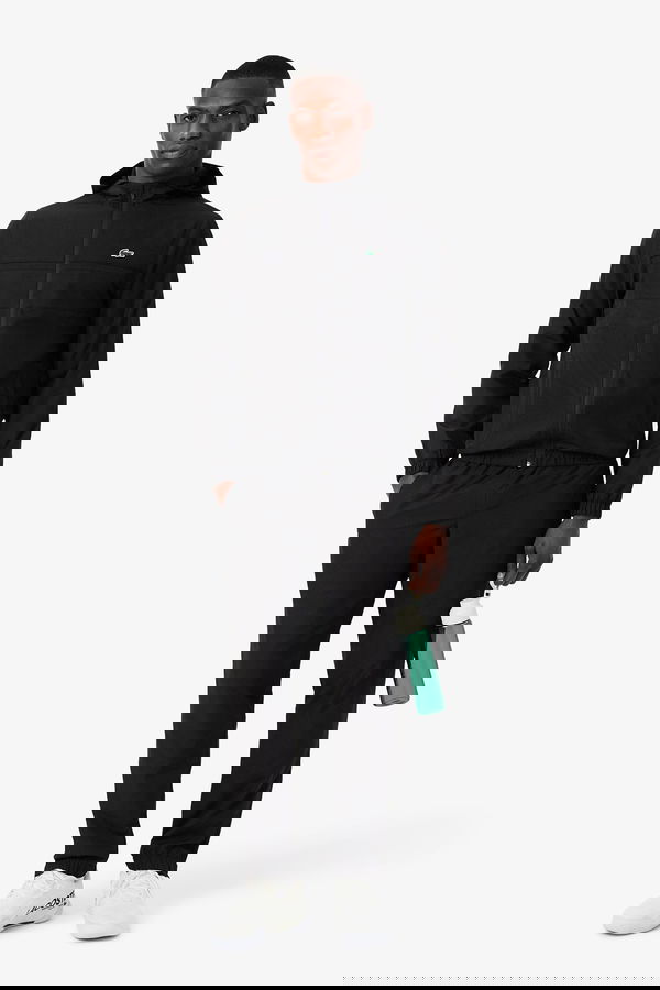 Lacoste Erkek Kapüşonlu Eşofman Takımı SIYAH