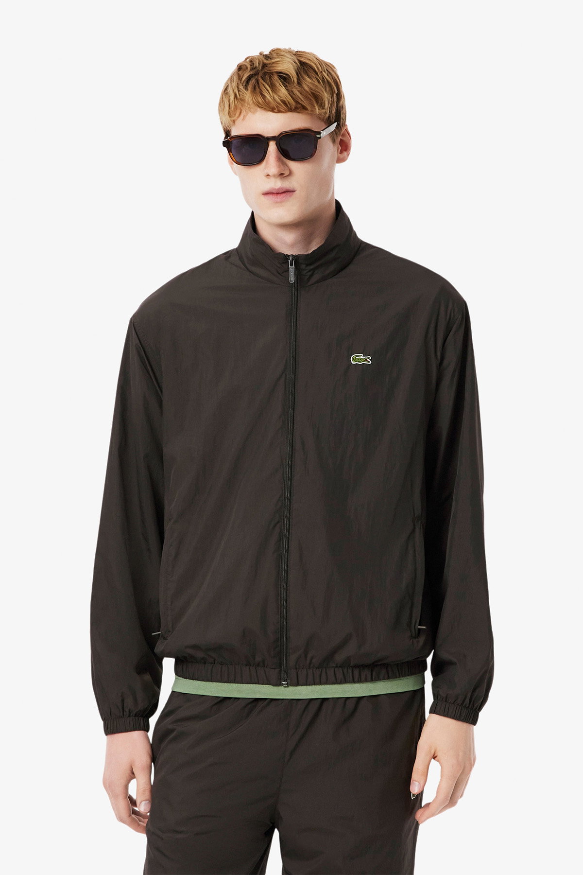 Lacoste Erkek Kapüşonlu Yağmurluk KAHVERENGI