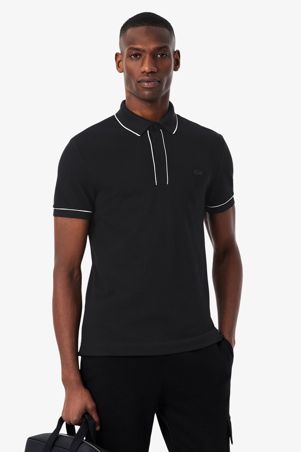 Lacoste Erkek Polo Yaka T-shirt SIYAH