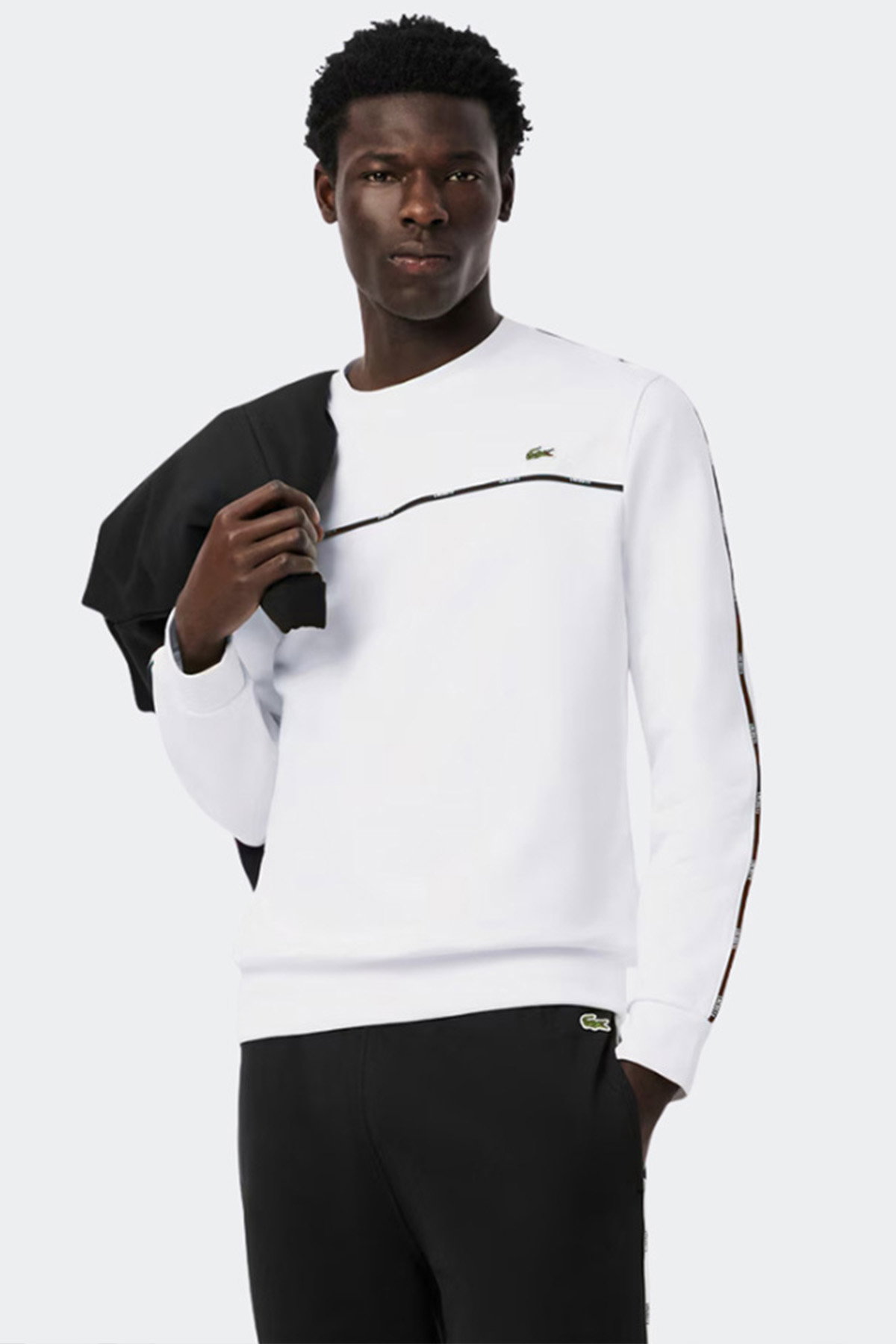 Lacoste Erkek Sweatshirt Beyaz