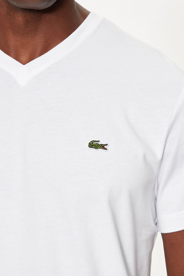 Lacoste Erkek T-shirt Beyaz Lacoste Erkek T-shirt Beyaz