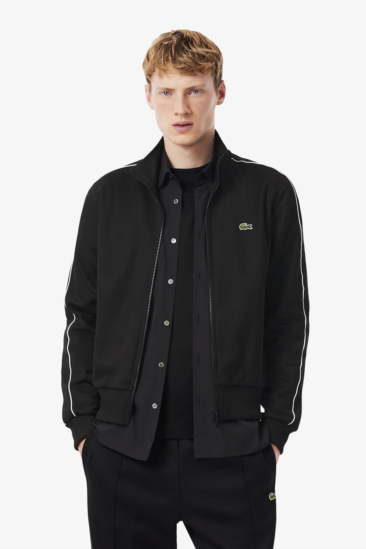 Lacoste Fermuarlı Erkek Sweat SIYAH