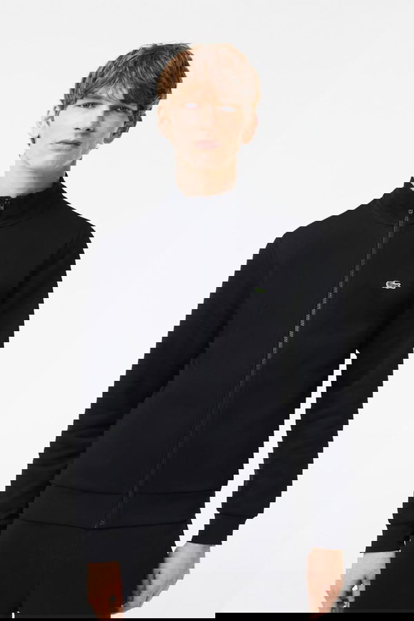 Lacoste Fermuarlı Erkek Sweat SIYAH