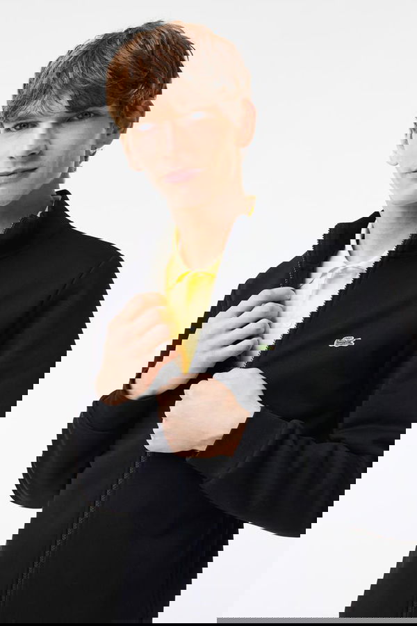 Lacoste Fermuarlı Erkek Sweat SIYAH