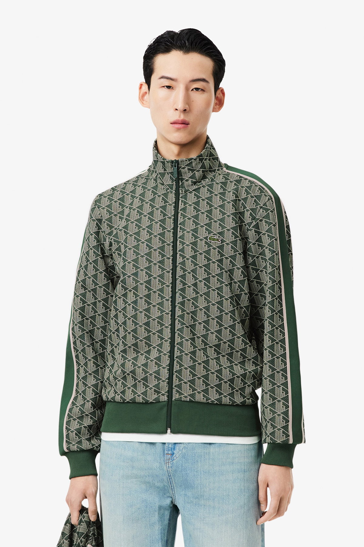 Lacoste Fermuarlı Erkek Sweat YESIL