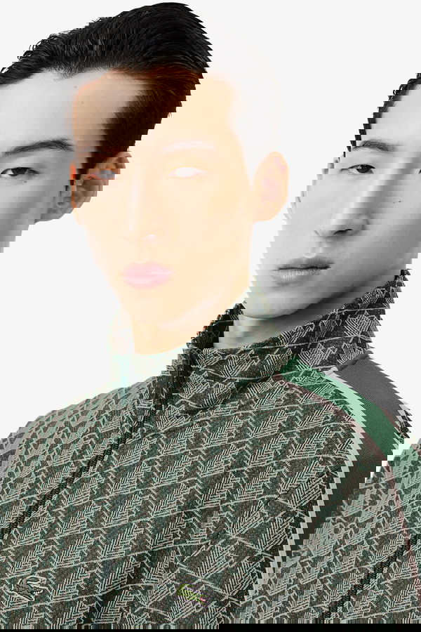 Lacoste Fermuarlı Erkek Sweat YESIL