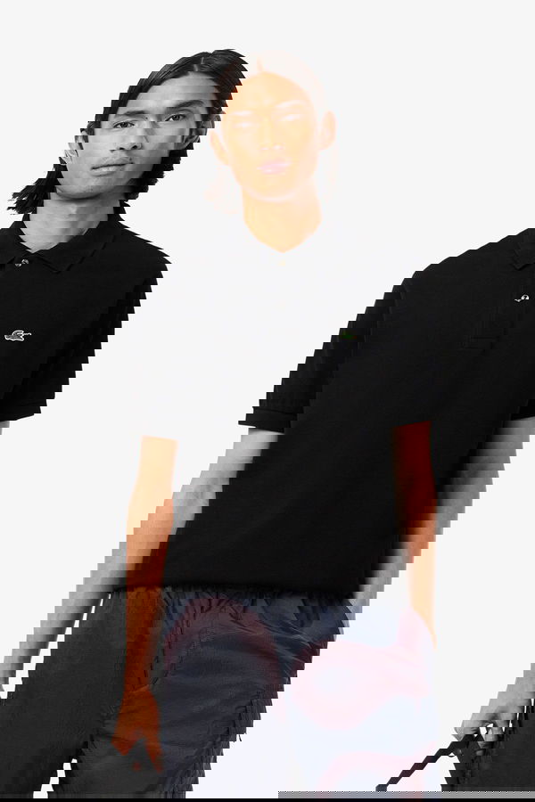 Lacoste Polo Yaka Erkek T-shirt SIYAH