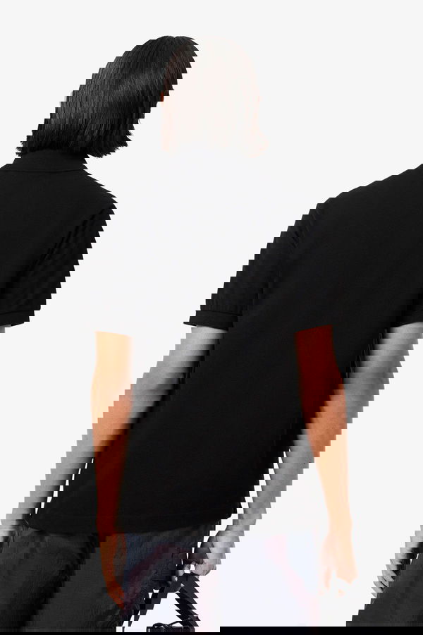 Lacoste Polo Yaka Erkek T-shirt SIYAH