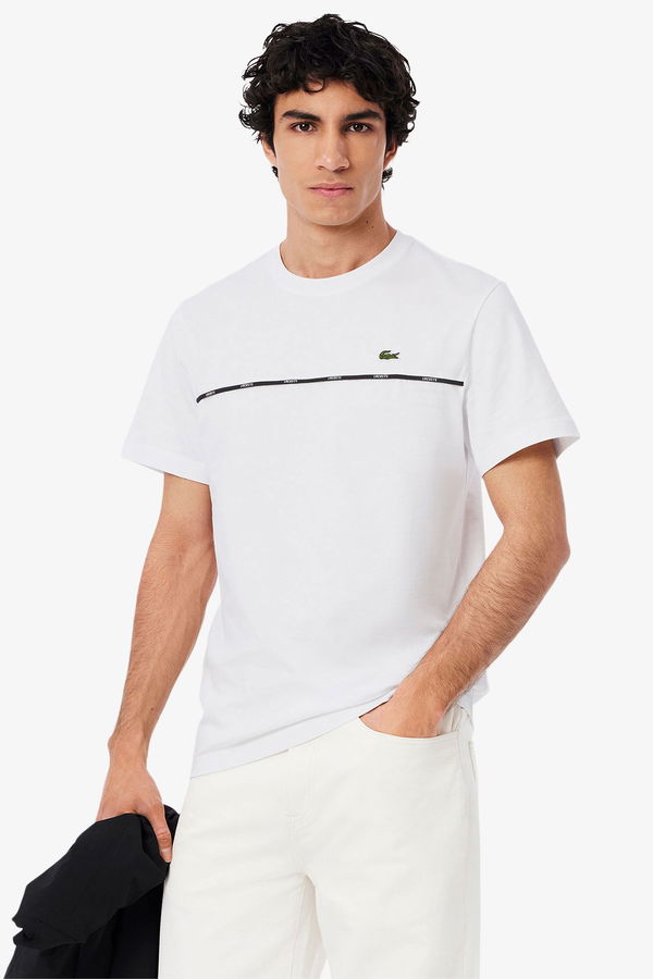 Lacoste Erkek T-shirt Beyaz Lacoste Erkek T-shirt Beyaz